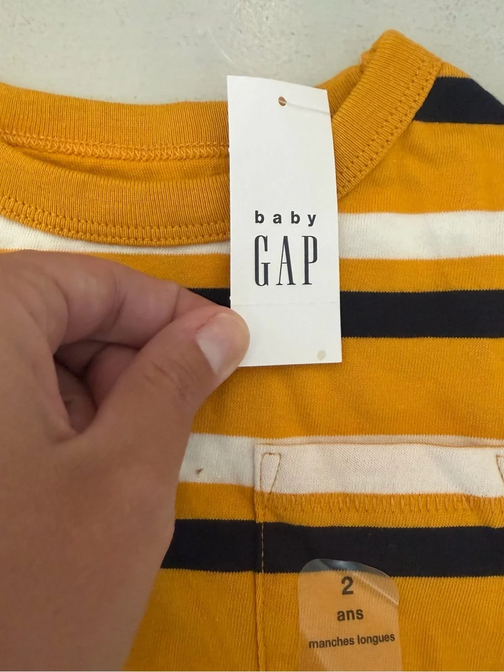 GAP baby mustard
